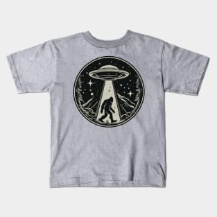 Bigfoot UFO Kids T-Shirt